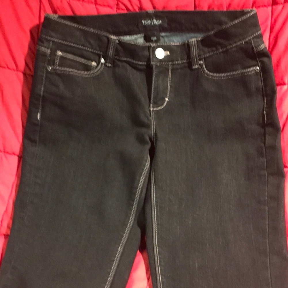 White House Black Market Black Capri Jeans